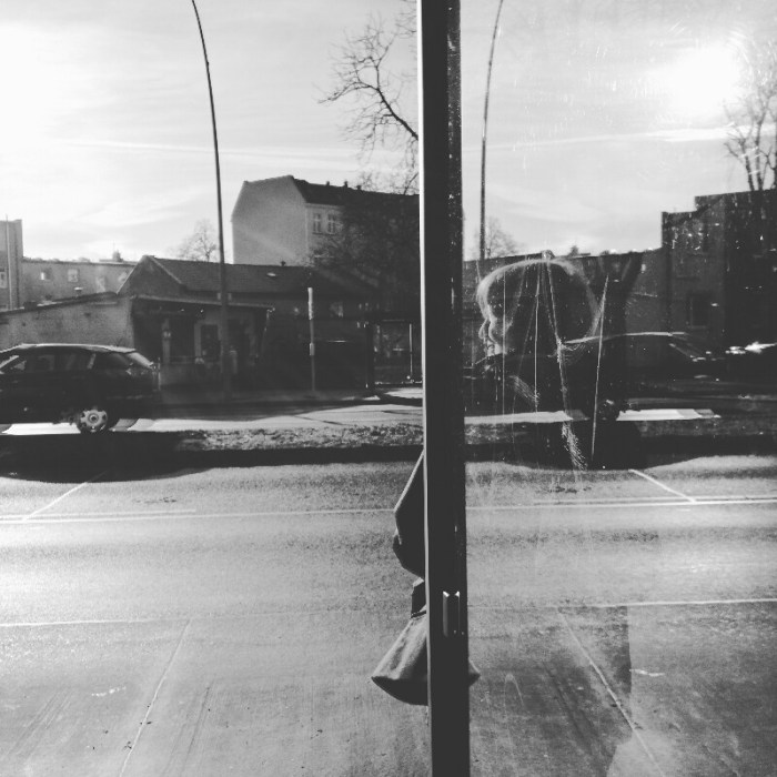 Waiting for the M41 Bus on Sonnenalle, Treptow, Berlin